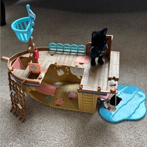 Calico Cats Pirate Ship Playset